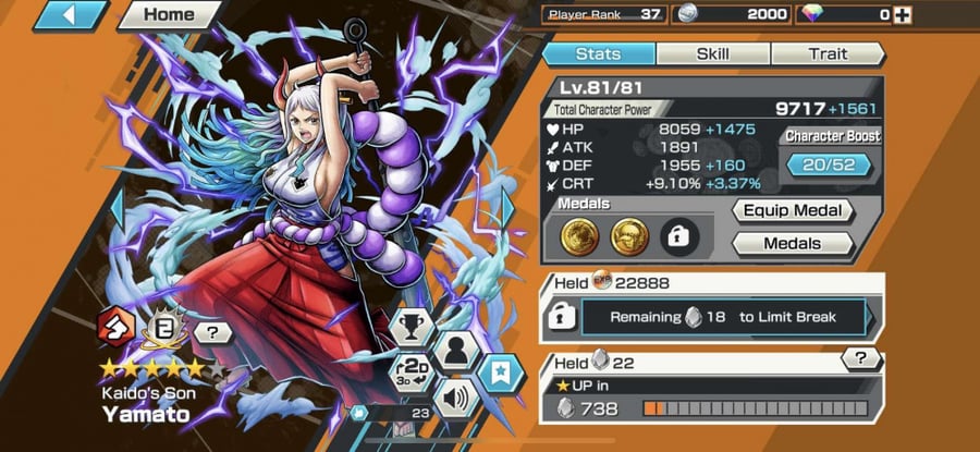 حساب Bounty Rush عادي