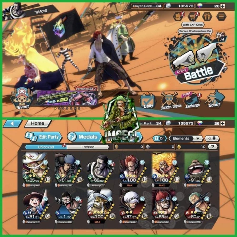 حساب Bounty Rush عادي