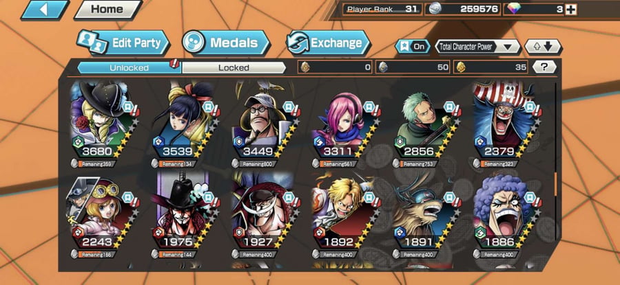 حساب Bounty Rush عادي