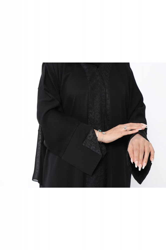 عباية منسوجة من قماش الصالونا الكوري الأصلي مع طرحتها