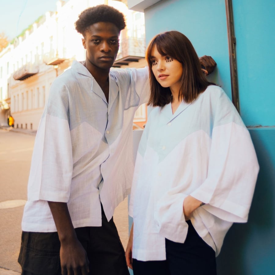 D01–04 Soft Panel Oversized Shirt