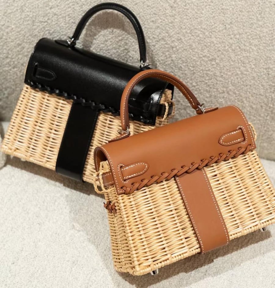 Hermès Mini Picnic Kelly 20 شغل يدوي