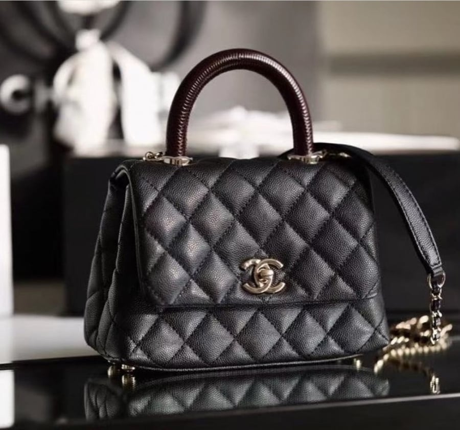 حقيبه جلد طبيعي (كاڤيار) اعلى جوده mini siz13 *19 cm