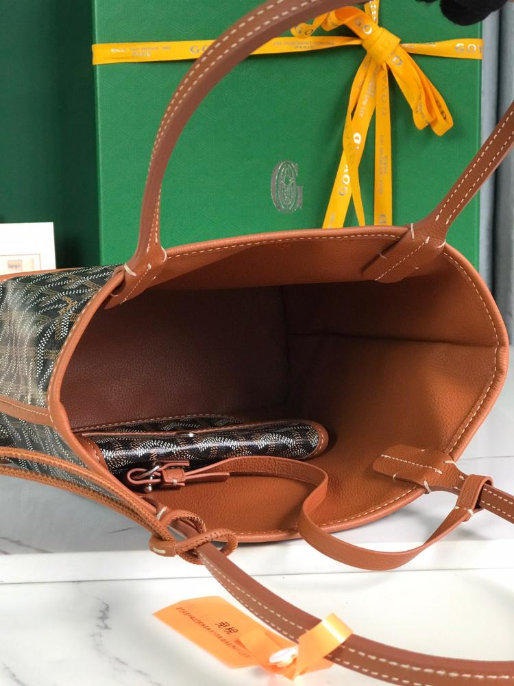 goyard mini مقاس 20 سم تنلبس على الجهتين