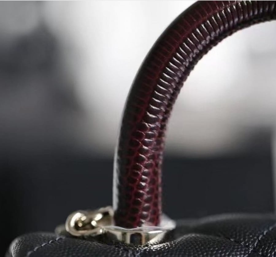 حقيبه جلد طبيعي (كاڤيار) اعلى جوده mini siz13 *19 cm