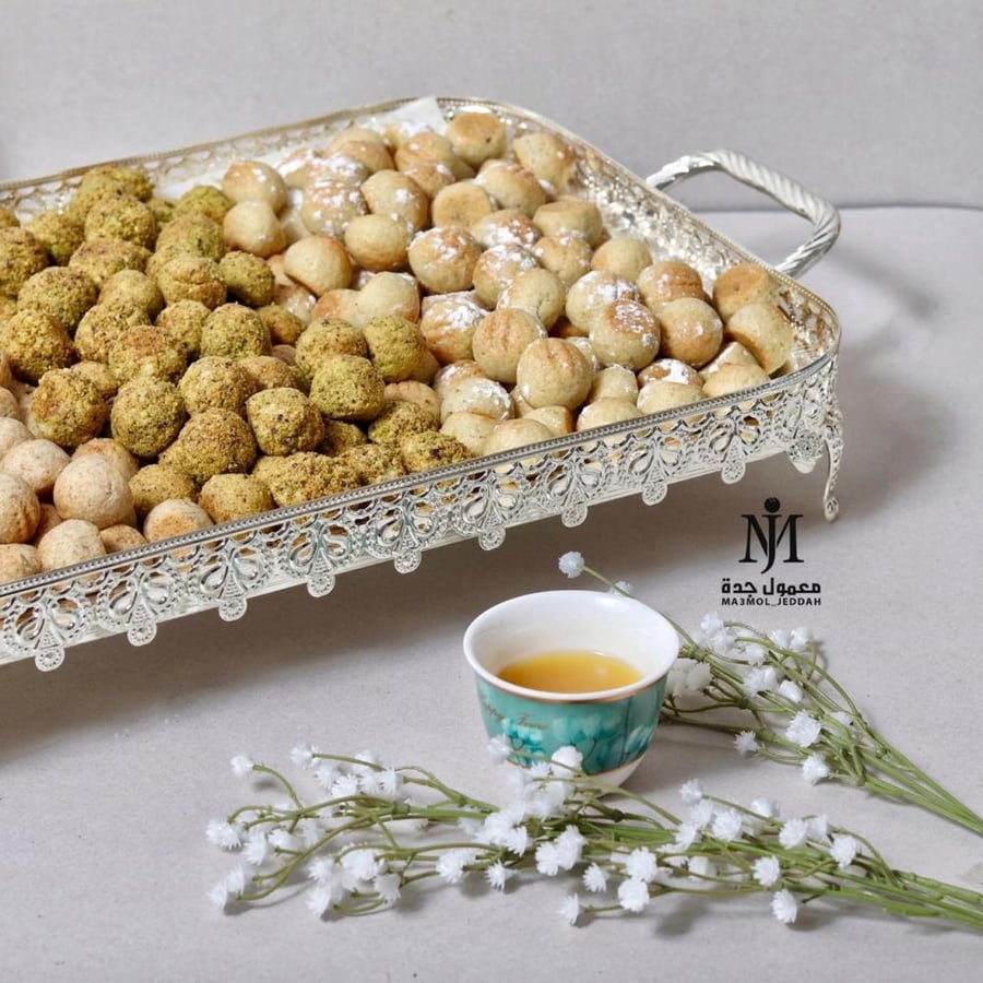 صحن فضي مناسبات وسط