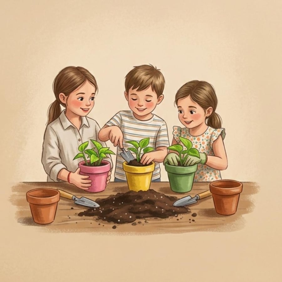 ورشة اصنع هديتك الحية - اطفال