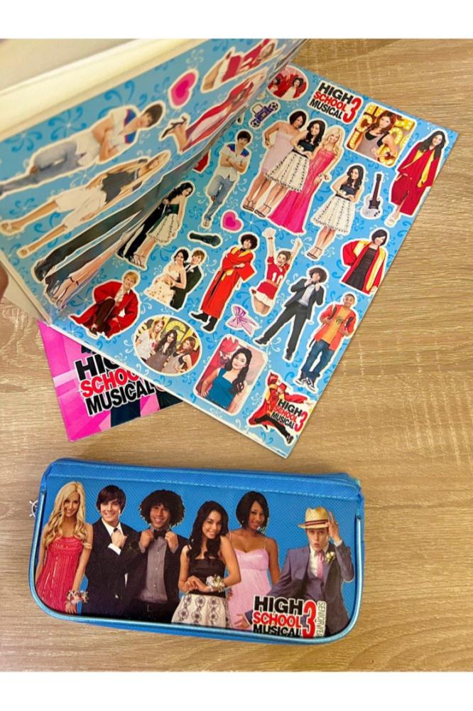 نادر/مجموعة High school musical3(كتاب تلوين مع ستيكرات+مقلمة)