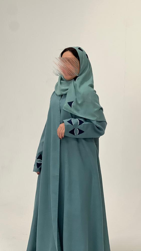 عبايه لنن تطريز
