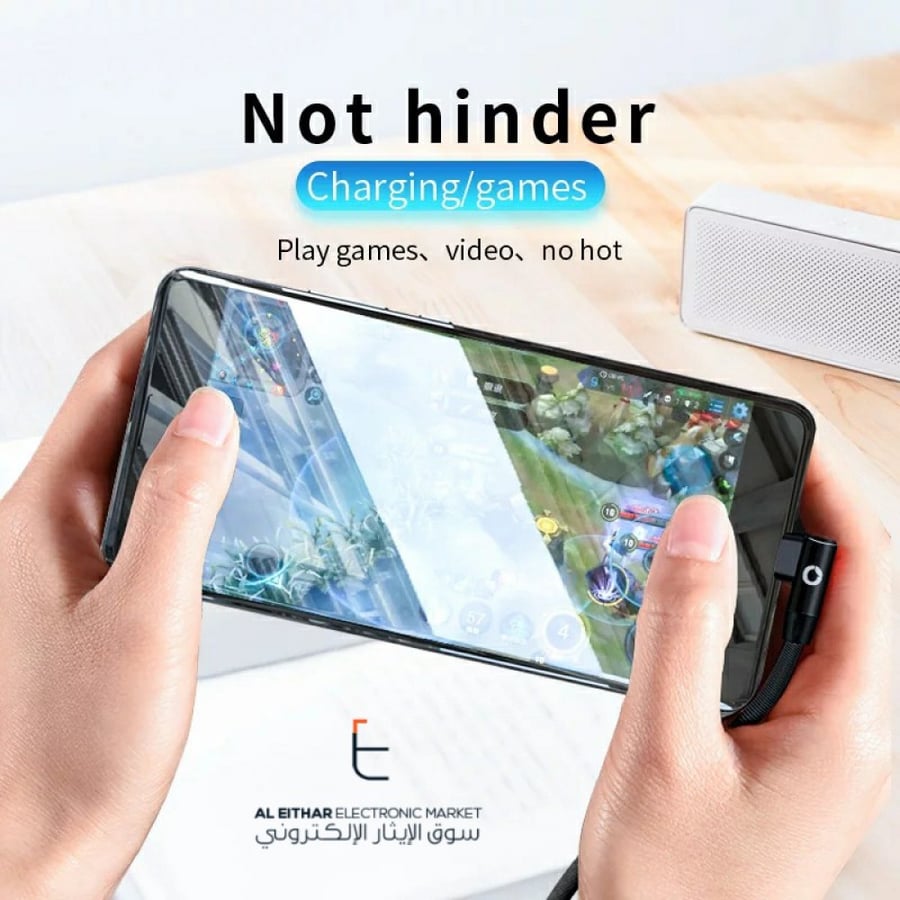 بزوز | سلك شاحن تايب سي سريع جدا ضد القطع مدخل بنفسجي 90 درجة PZOZ | USB-C Cable SuperCharge Anti-Cut 5A 1M 2M