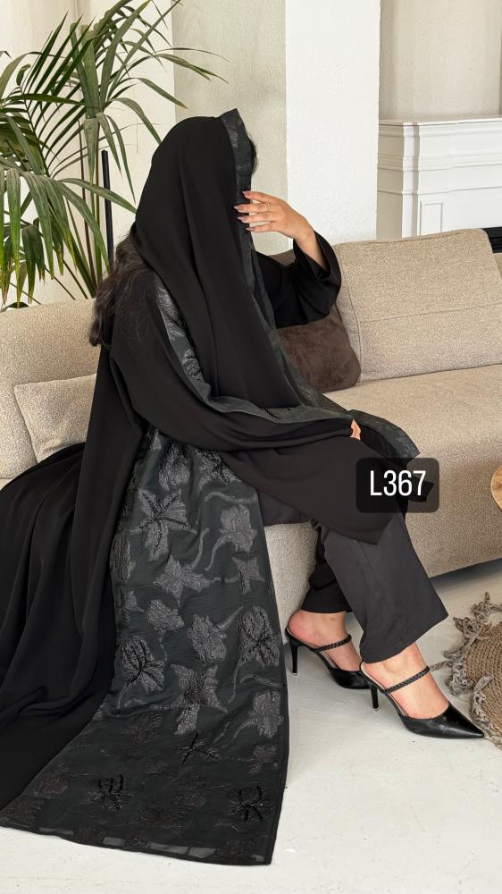 عباية كريب بلقيس تطريز كمبيوتر وشك يدوي قصة عادية ستريت