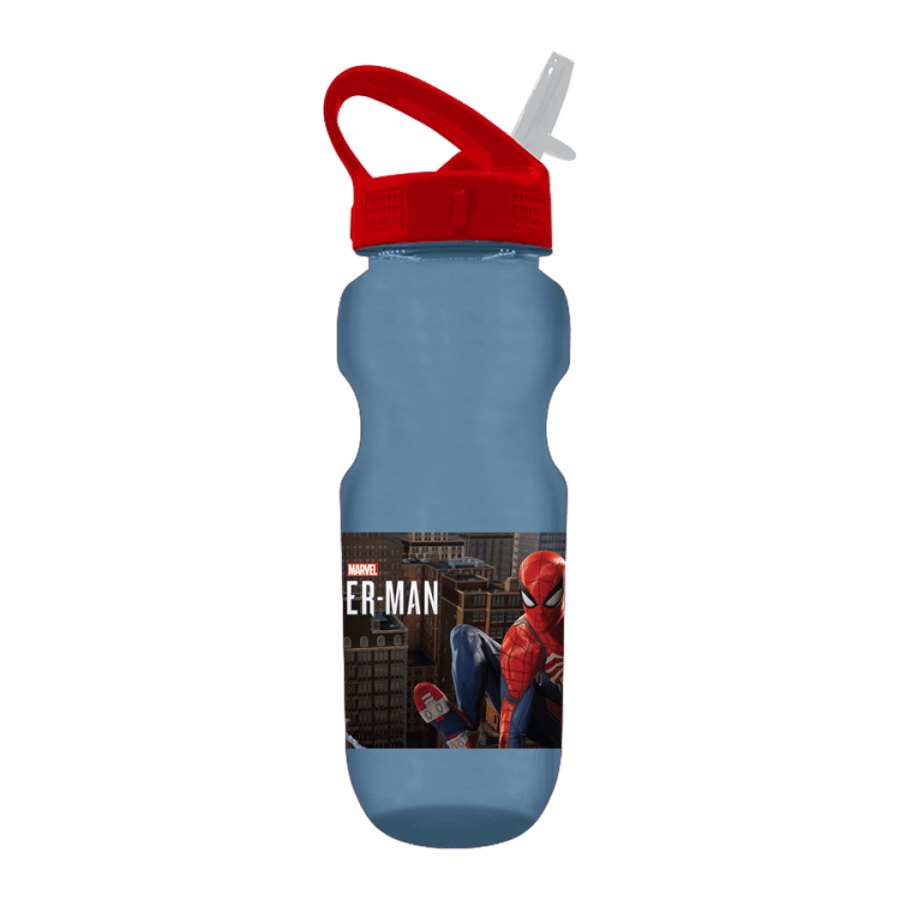 Plastic water bottle Spider-Man – durable and BPA-free water bottle for school, sports, and outdoor fun