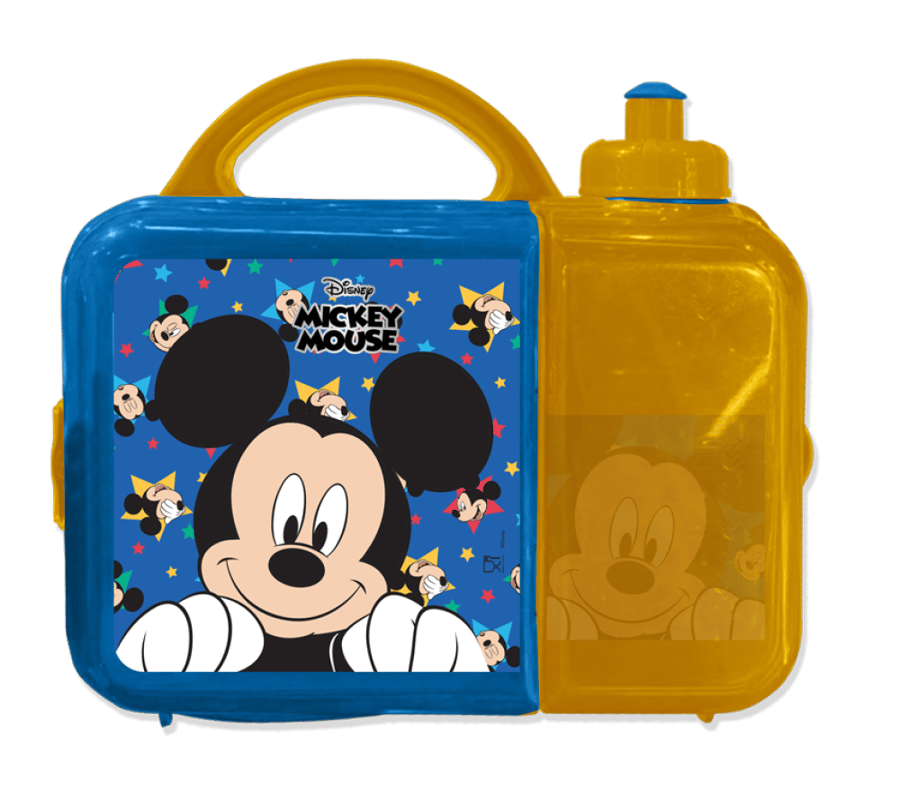 Mickey Mouse set, water bottle, and lunch box – a classic set for school, kindergarten, and travel