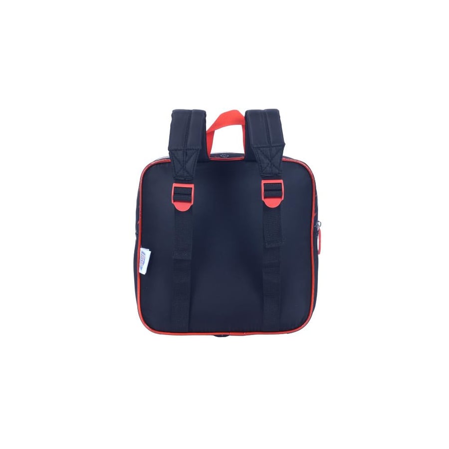 Justus Leg backpack 11" with a distinctive zipper and writing, Korean model with thermos
