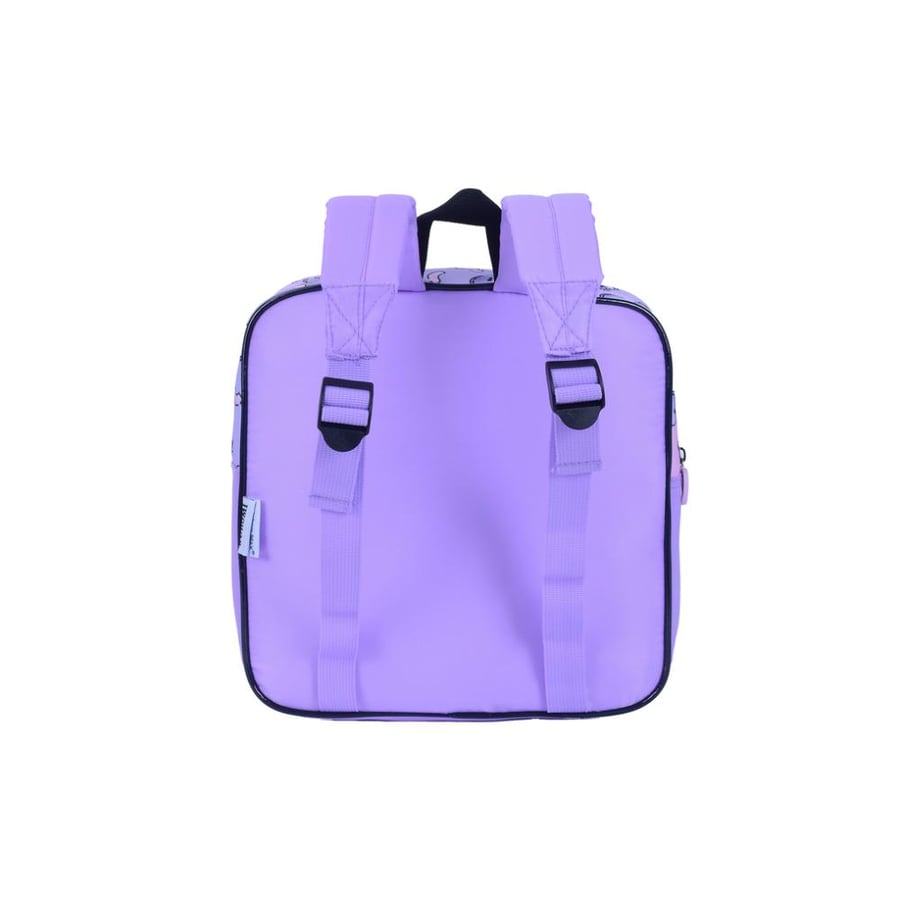 Kromi backpack 11" with Korean Zomzumiy, black, with several pockets, and a zipper