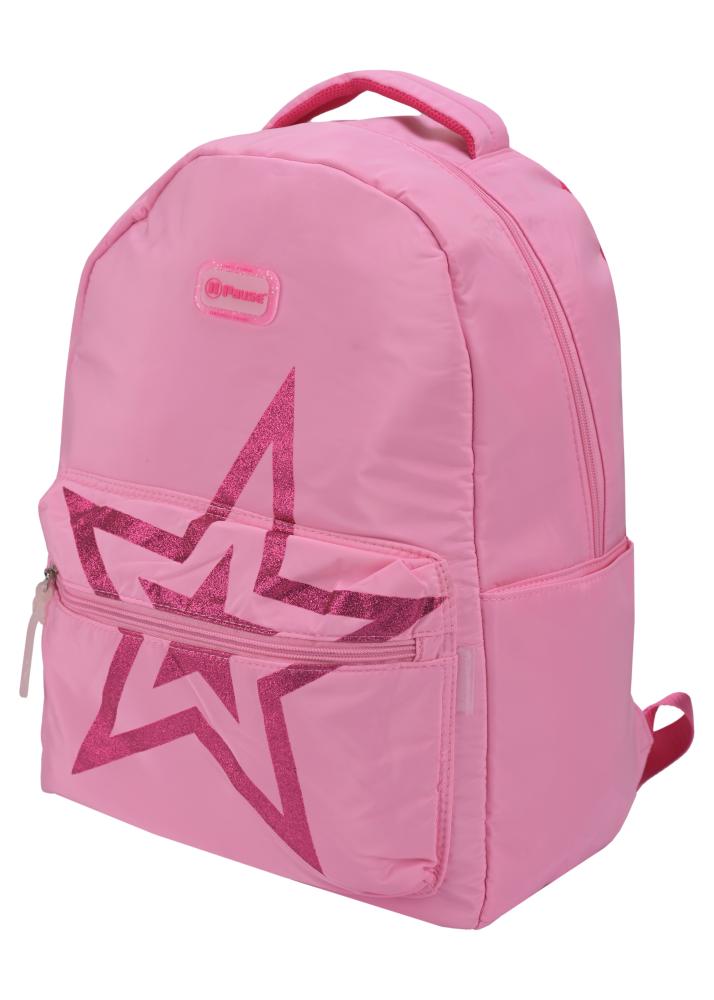 4 in 1 17-inch backpack set – pink stars
