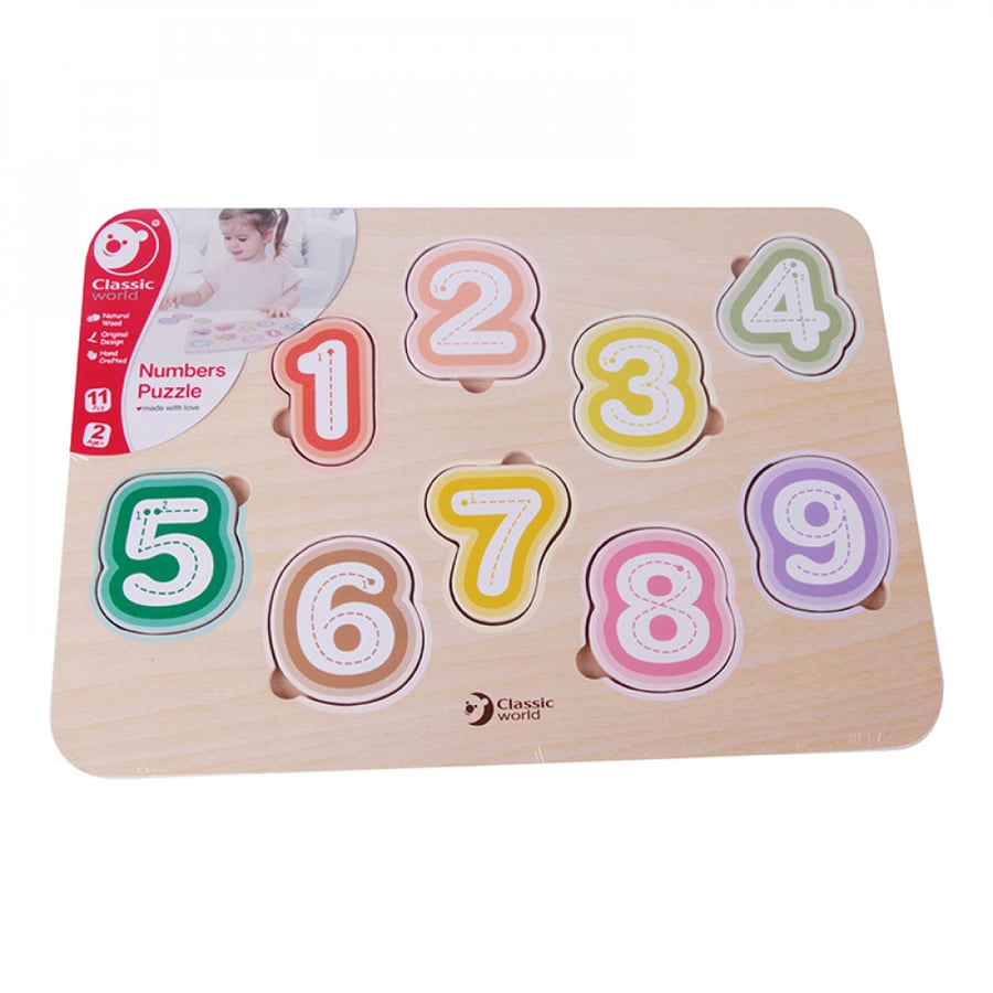 Classic World - Wooden Numbers Puzzle Game