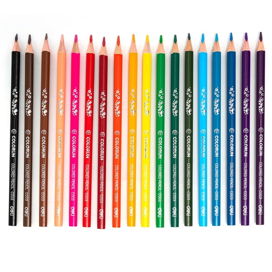 Daily wooden colors set of 18 colors, non-toxic colors, art supplies for drawing, coloring