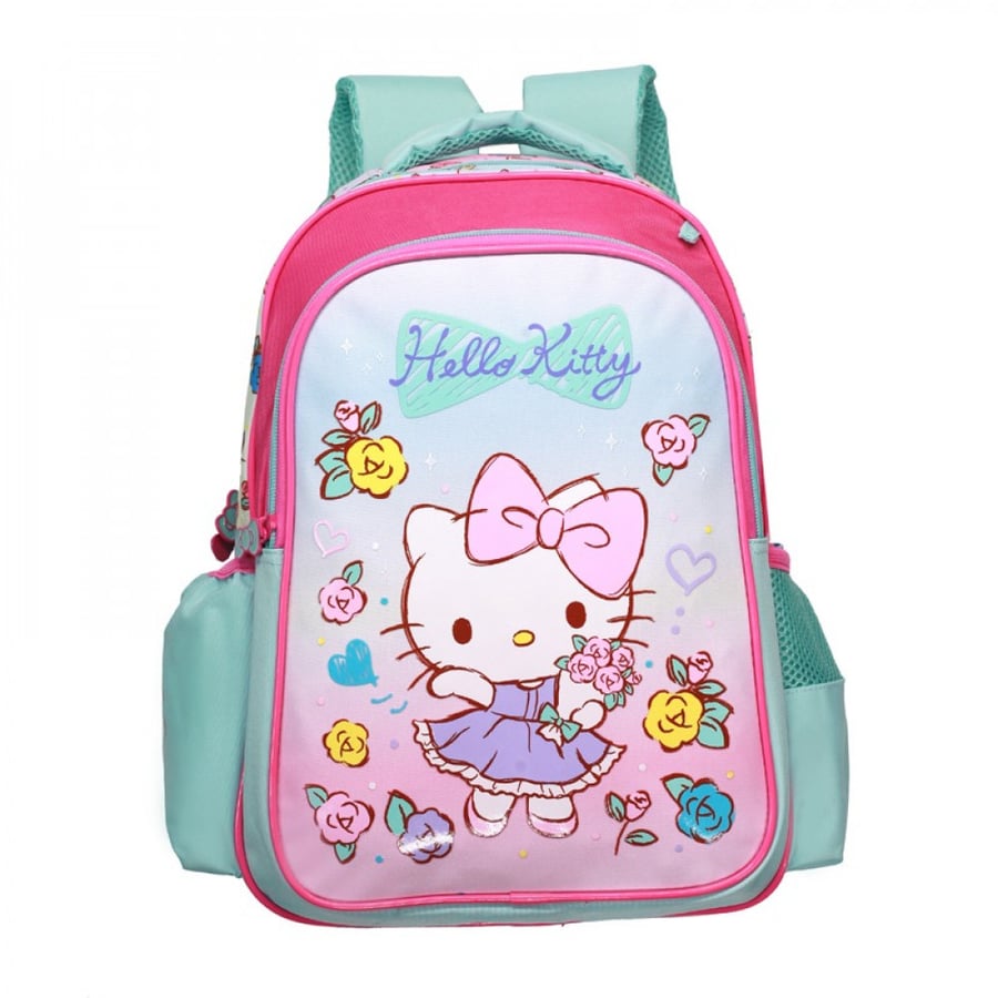 شنطة ظهر 17 انش سماوي مع مقلمية - هيلوكيتي Hello Kitty Backpack