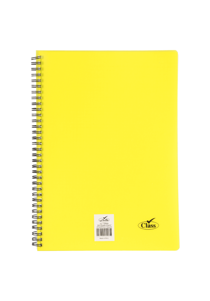 Class A4 wire-bound notebook - 100 pages, ruled notebook suitable for school, jotting down daily tasks, note-taking