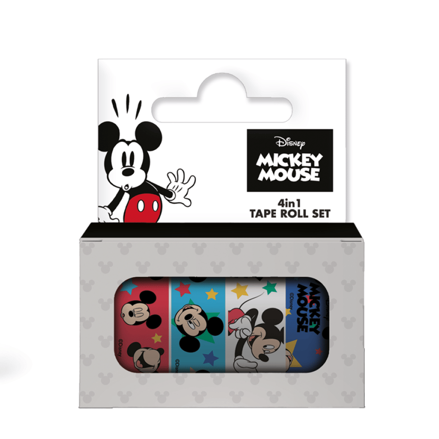 رول ملصقات ميكي ماوس (MICKEY MOUSE) – ملصقات ممتعة وملونة للمدرسة، الواجبات، والمشاريع الإبداعية