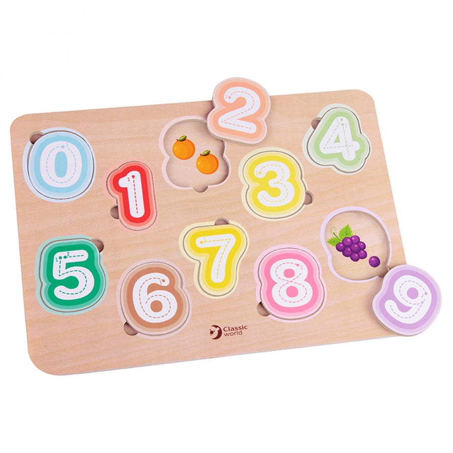 Classic World - Wooden Numbers Puzzle Game