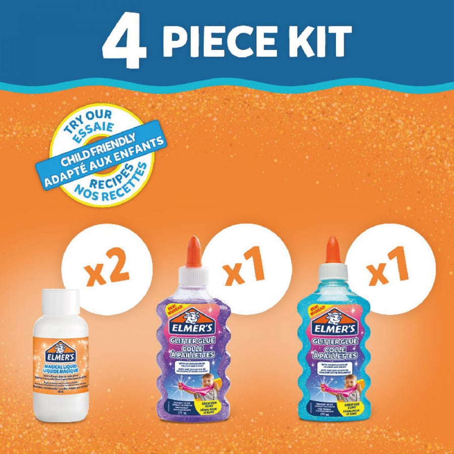 Elmer's Glitter Slime Set 4 Pieces