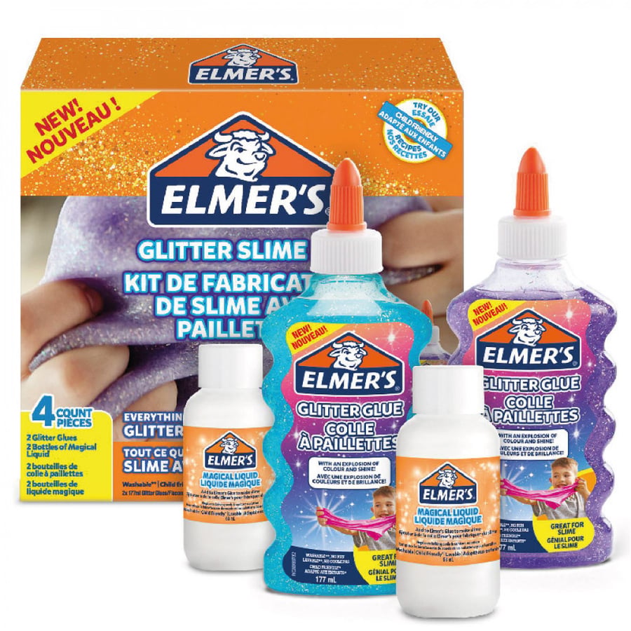 Elmer's Glitter Slime Set 4 Pieces