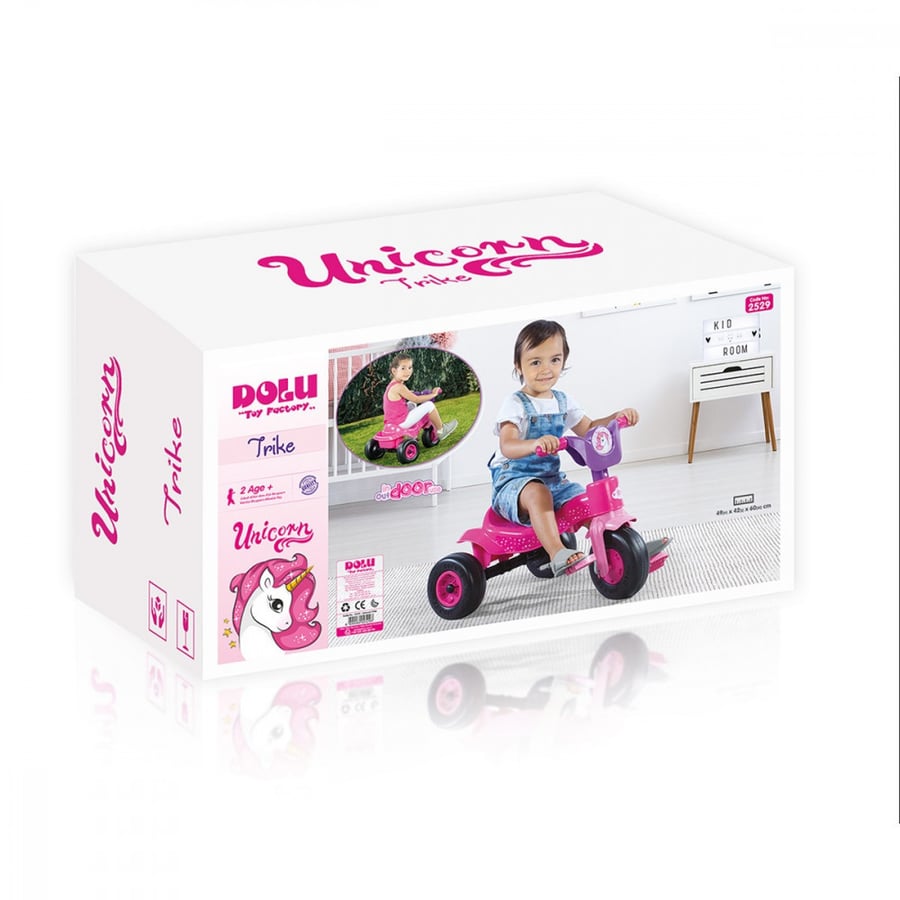 Dolu children's tricycle with unicorn