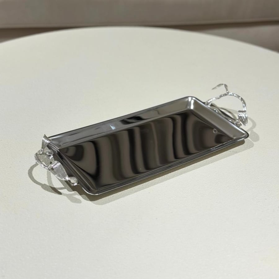 Metal serving tray