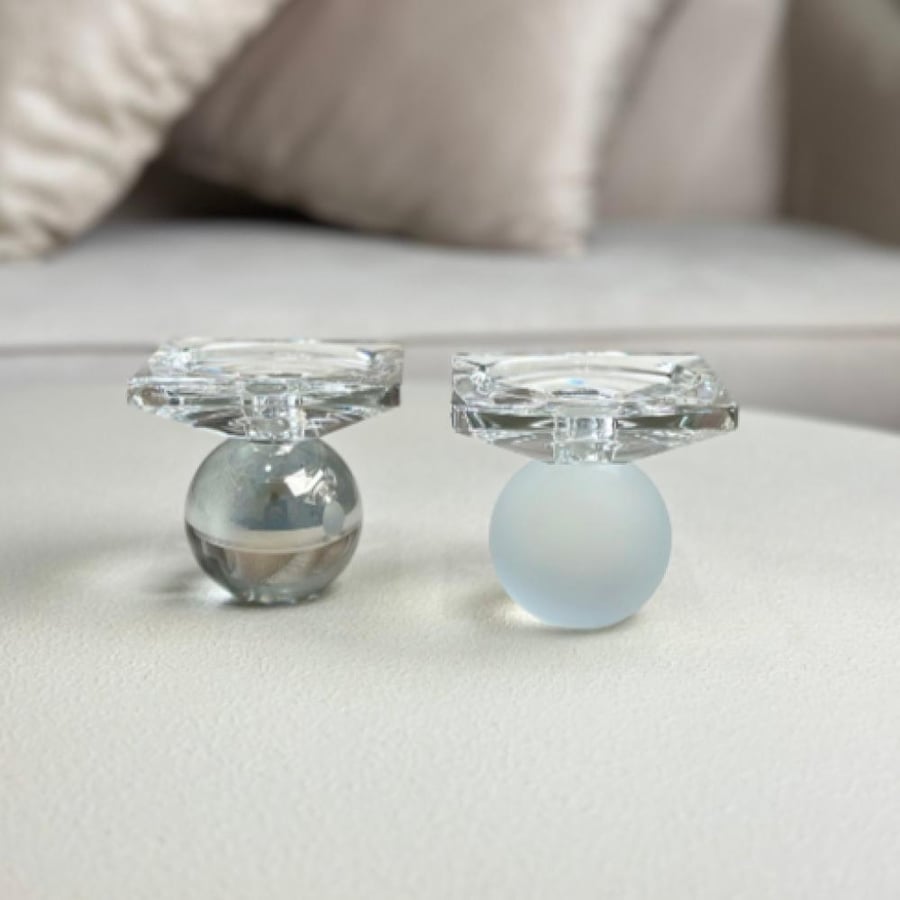 Crystal candle holder