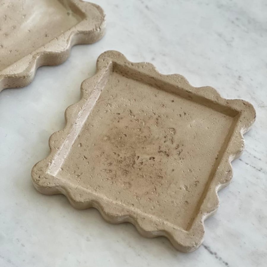 Marble tray of Travertine