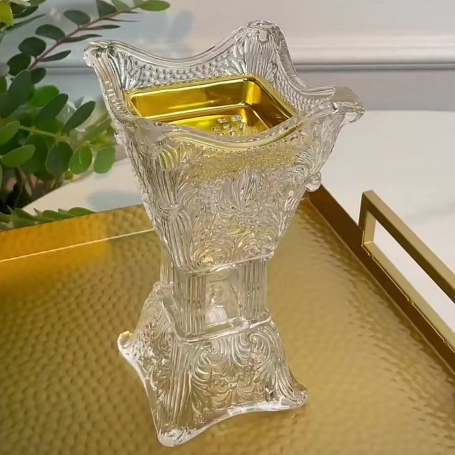 Crystal incense holder