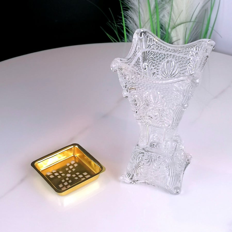 Crystal incense holder