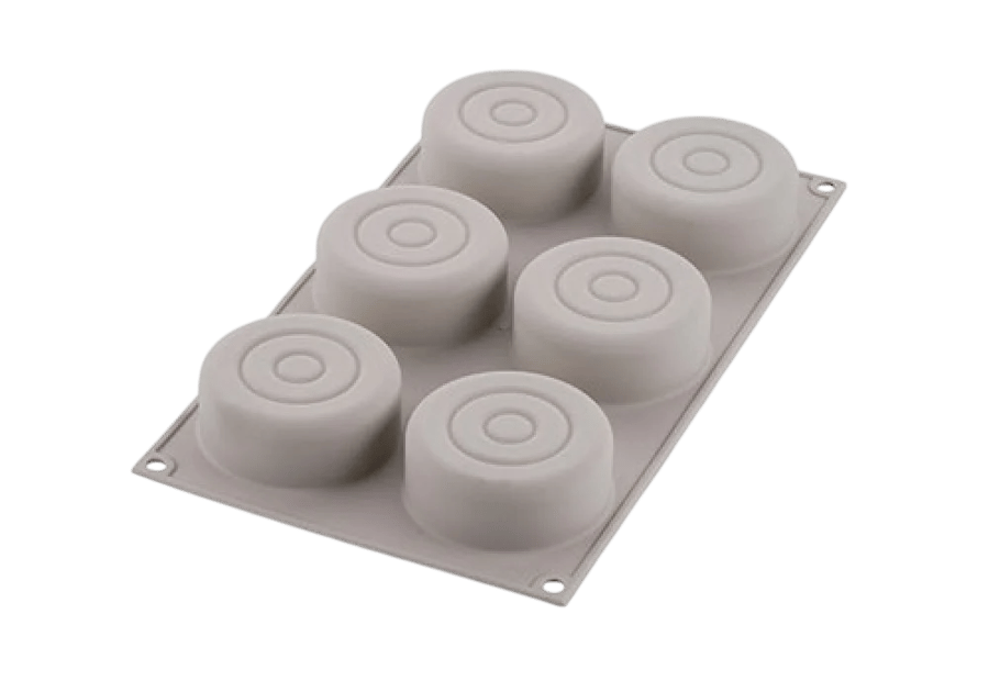 Silicone Mould N.6" 73 H 30 Mm Grey