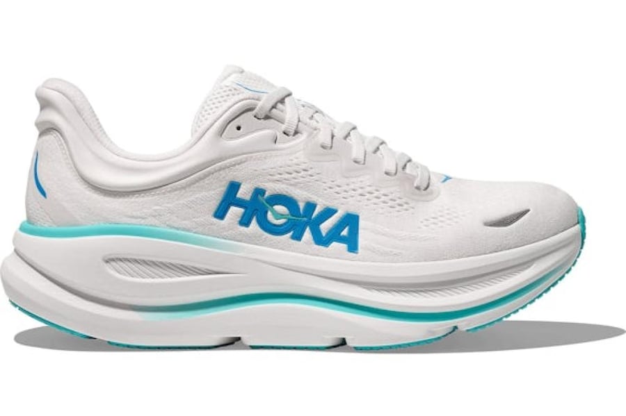 Hoka One One Bondi 9 White Hoka Blue