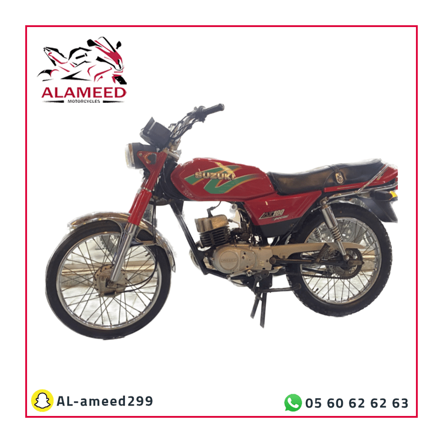دراجة ناريةax100lمجدد لون احمر
