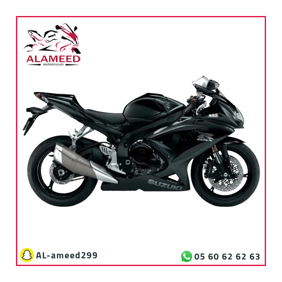 فيابر ريس (اسود لامع)بدون غظاء تانكي GSXR750-GSXR600 2009-2016