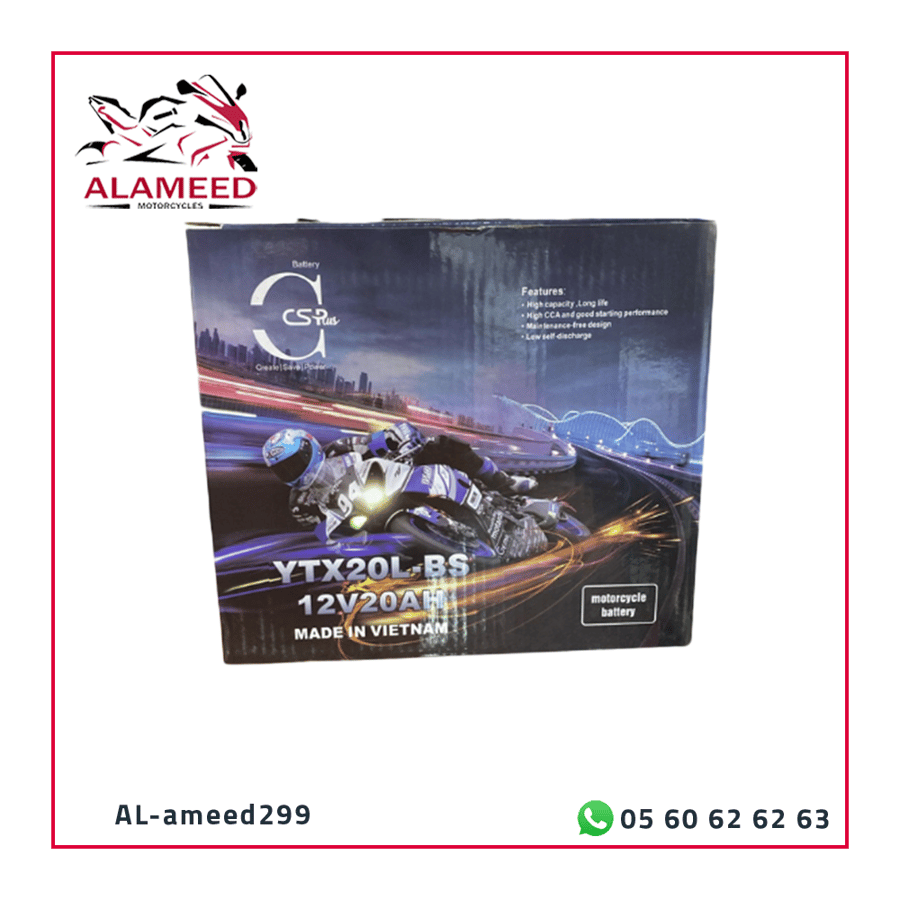 بطارية دراجة نارية  YTX20LBS 12V20AH