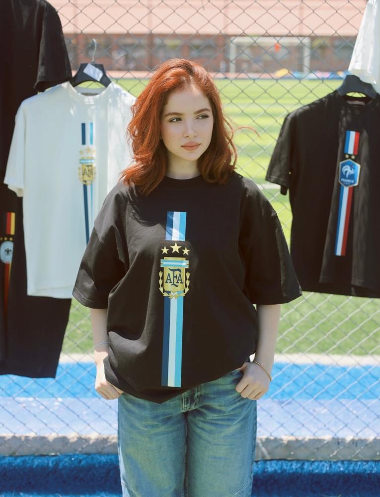 تيشيرت كاجوال Streetwear- إصدار نسخة كأس العالممن LAXEN لجميعالمنتخباتالعالميه
