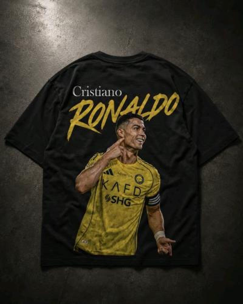 تيشيرت كلاسيكي فاخر Old money لنادي النصر-نسخة القوت cristiano-الأصلية-26