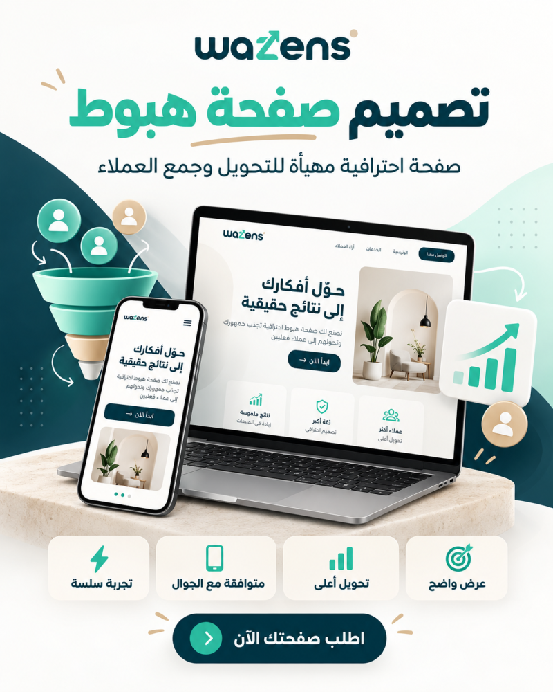 تصميم صفحة هبوط