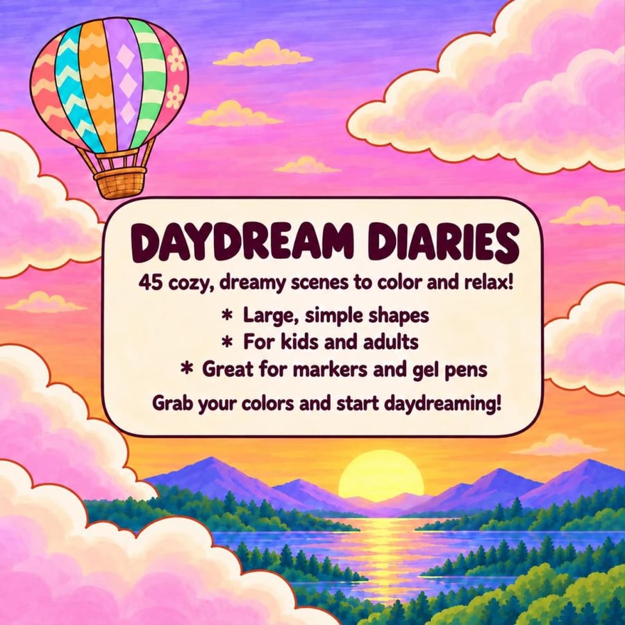 دفتر تلوين Daydream Diaries