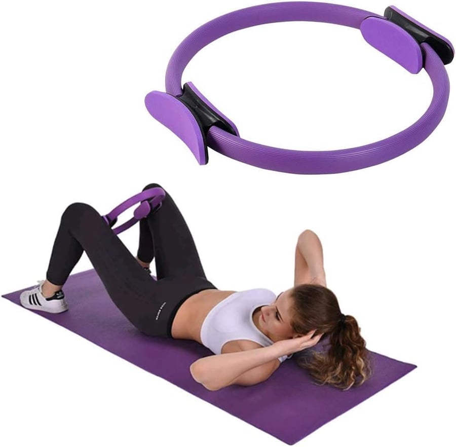 حلقة تمارين اليوغا والبيلاتس من ARTFit  - حلقة لياقة بدنية لشد الجسم بالكامل، مناسبة لتمارين التمدد والقوة والاسترخاء - حلقة يوغا وبيلاتس خفيفة الوزن للتمارين المنزلية والرياضية