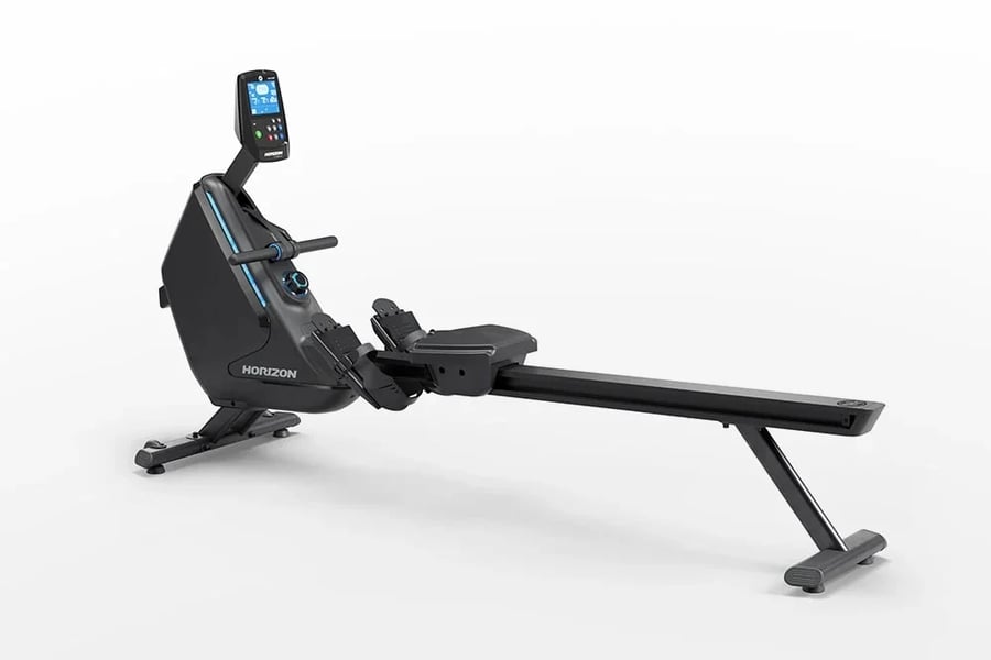 آلة التجديف " الة تجديف قابلة للطي ARTFit لصالة الالعاب الرياضية المنزلية، مقاومة قابلة للتعديل مع عجلات موازنة مطورة لتمرين الجسم بالكامل، جهاز تجديف موفر للمساحة