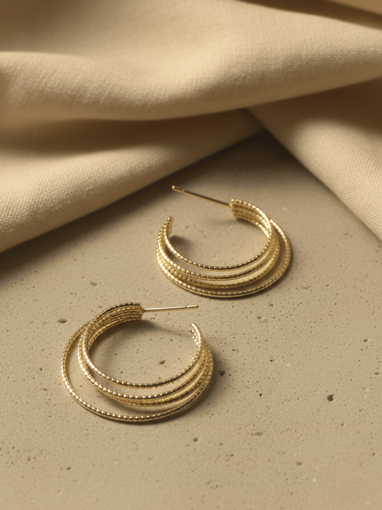 اقراط دبوس تصميم الحلقات العشوائية