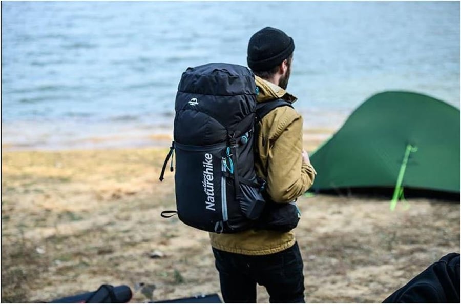 حقيبة ظهر Naturehike سعة 45 لترًا اسود