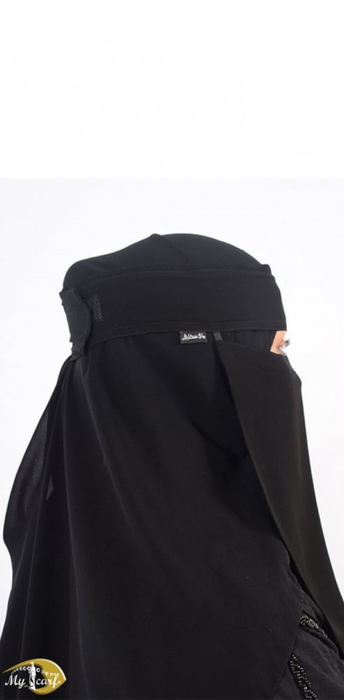 One Long My Scarf Covered Niqab With Adhesive