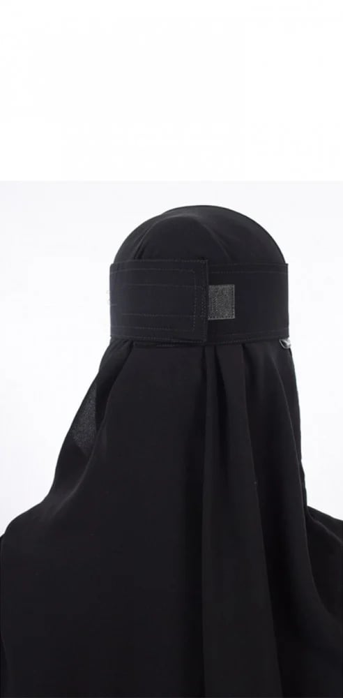 نقاب ماي سكارف طويل 2 مغاط مع لاصق
