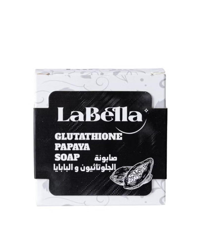 صابونة الجلوناثيون والبابايا لتفتيح البشرة، تقشيرها، تنظيفها، وتحسين ملمسها Labella - تركية مستوردة.